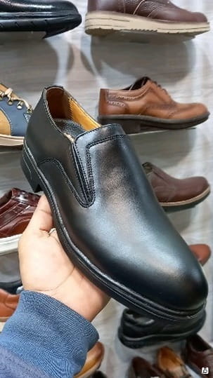 عکس-کفش روزمره مجلسی مردانه چرم مشکی