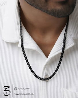 گردنبند مردانه استیل کارتیه