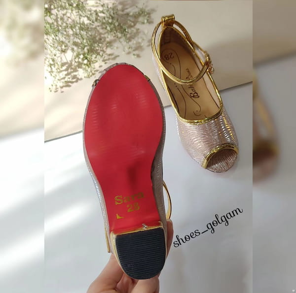 عکس-کفش کفش پاشنه دار مجلسی زنانه لمه تک رنگ
