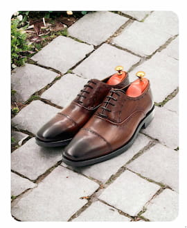 کفش رسمی مجلسی مردانه میکرولایت قهوه ای