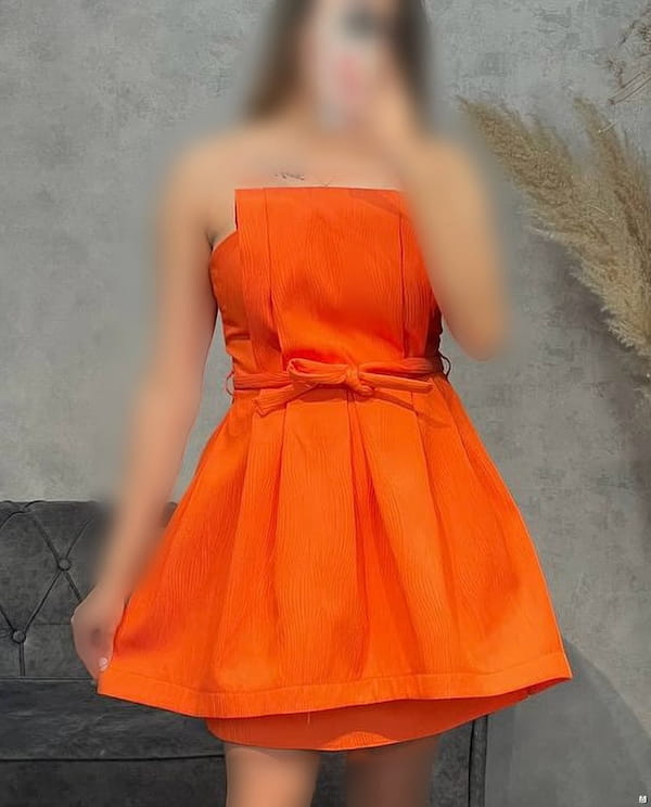 عکس-پیراهن زنانه نارنجی