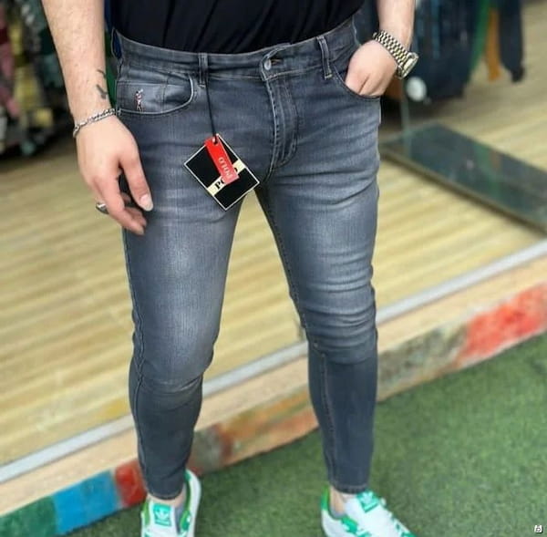 عکس-شلوار جین مردانه زغالی