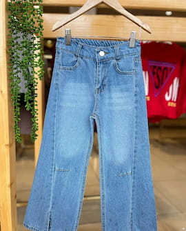 شلوار جین بچگانه دمپا تک رنگ