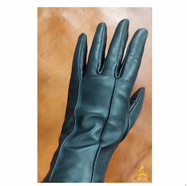 دستکش زنانه چرم طبیعی مشکی