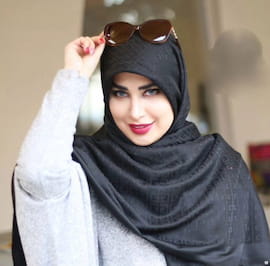 روسری زنانه ژاکارد مشکی