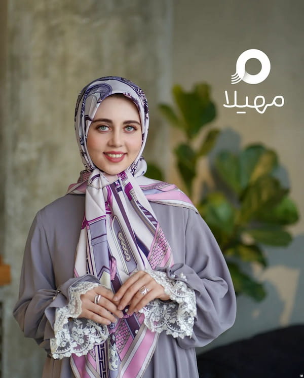 عکس-روسری زنانه ابریشم توییل