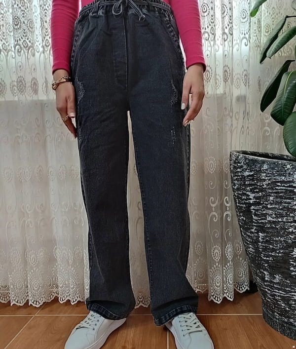 عکس-شلوار جین زنانه زغالی