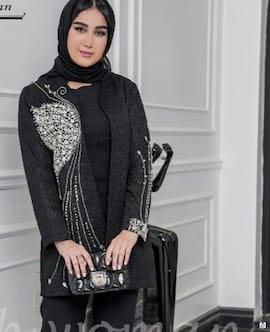 مانتو زنانه مشکی