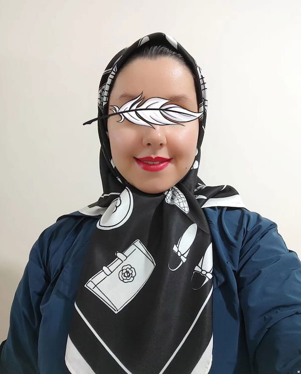 عکس-روسری زنانه ابریشم توییل شنل