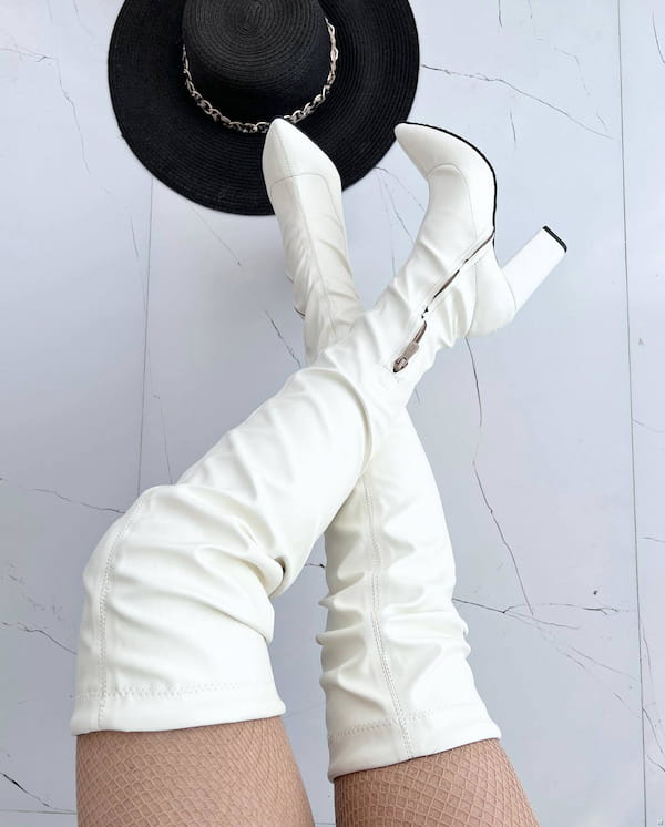 عکس-بوت جورابی زنانه سوییت سفید
