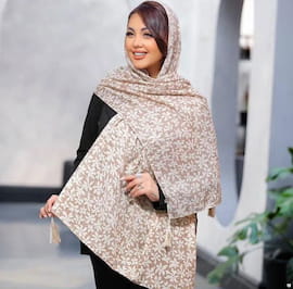 شال زنانه نخی