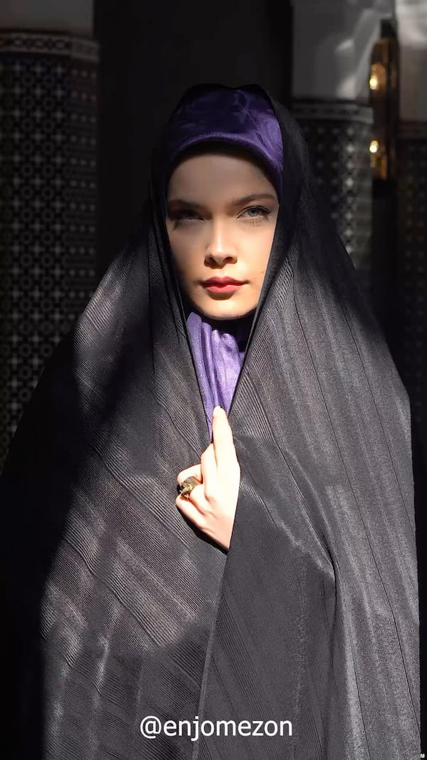 عکس-چادر زنانه مشکی