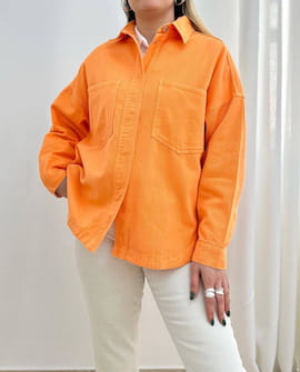 کت زنانه جین نارنجی