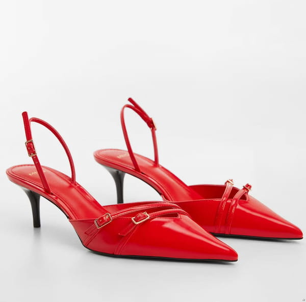 عکس-کفش روزمره زنانه مانگو قرمز