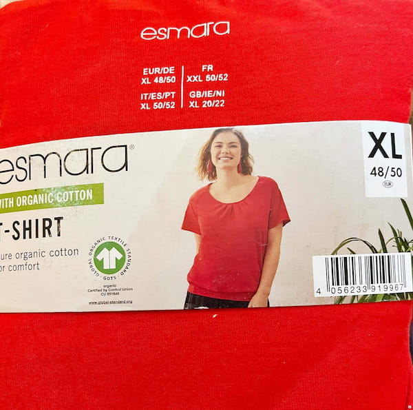 عکس-تیشرت زنانه نخ پنبه قرمز