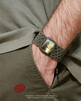 دستبند مردانه سنگ