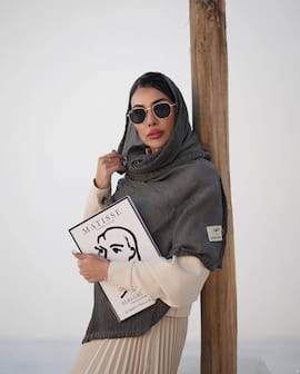 شال زنانه نخی