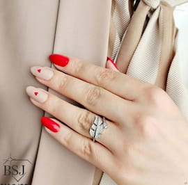 انگشتر زنانه روکش طلا سفید