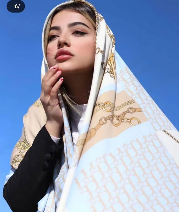عکس-روسری بهاره زنانه کشمیر