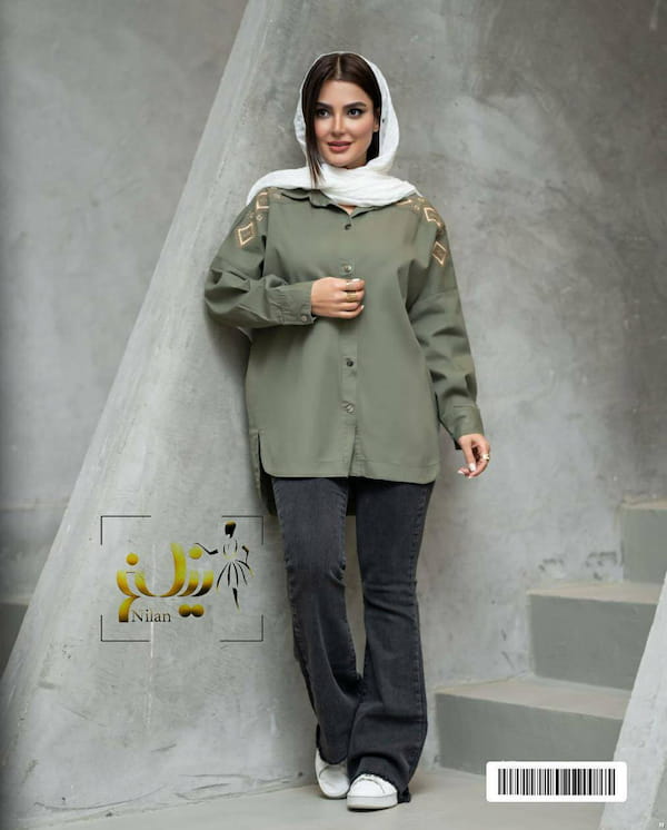 عکس-تاپ گلدوزی زنانه کتان