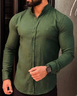 پیراهن مردانه سبز