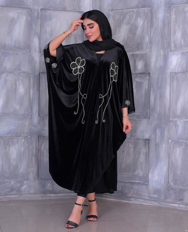عکس-لباس مجلسی زنانه مخمل مشکی