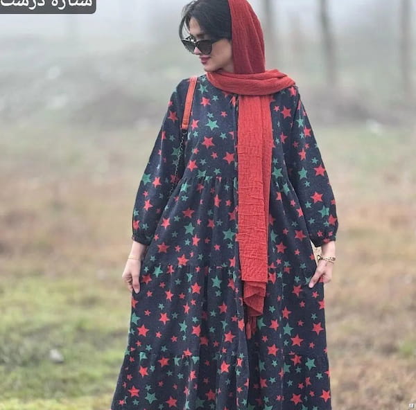 عکس-پیراهن خرسی زنانه نخ