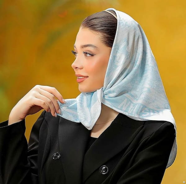 عکس-مینی اسکارف زنانه نخ دیور