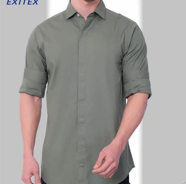 عکس-پیراهن آستین بلند مردانه پوپلین