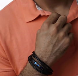 دستبند مردانه استیل