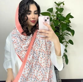 شال زنانه نخ تک رنگ