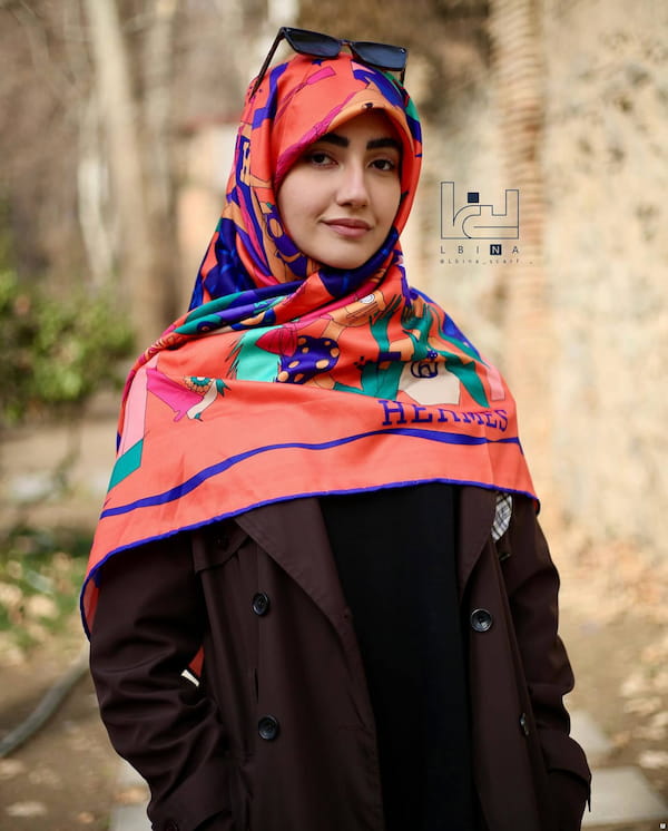 عکس-روسری زنانه کشمیر هرمس