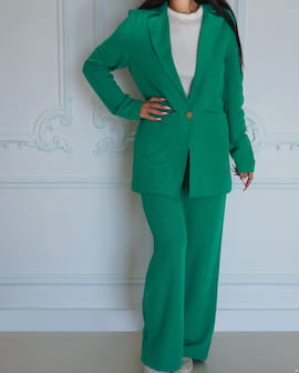 کت زنانه لینن سبز