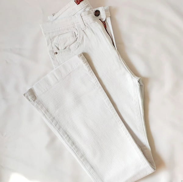 عکس-شلوار جین زنانه سفید