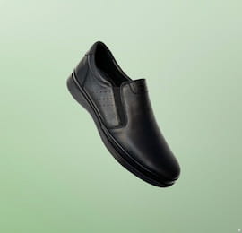 کفش روزمره مردانه چرم طبیعی مشکی