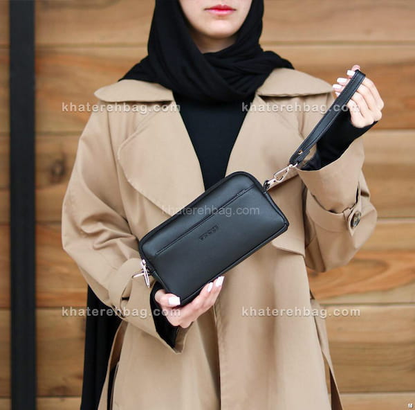 عکس-کیف زنانه چرم مصنوعی سفید