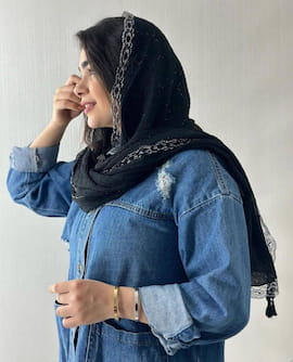 شال زنانه دانتل