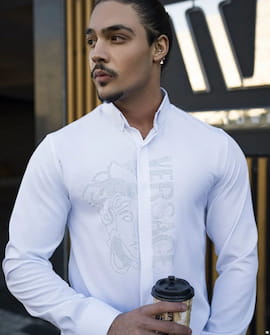 پیراهن مردانه ابریشم ورساچه