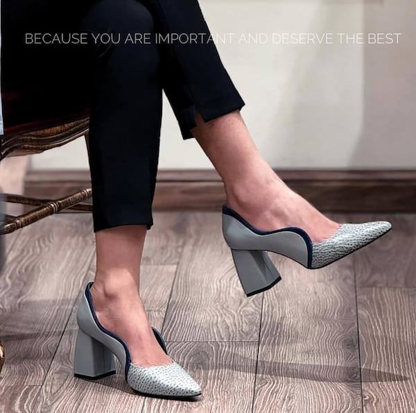 عکس-کفش کفش پاشنه دار مجلسی زنانه چرم طبیعی