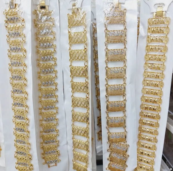 عکس-دستبند زنانه آبکاری طلا