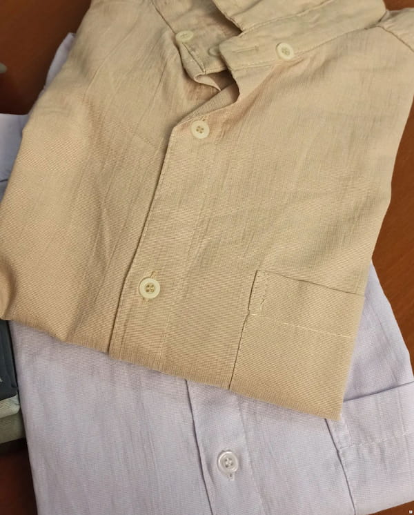 عکس-پیراهن یقه مردانه مردانه نخ پنبه