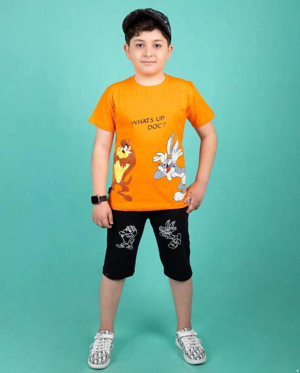 عکس-تیشرت چاپ زول بچگانه نخ پنبه