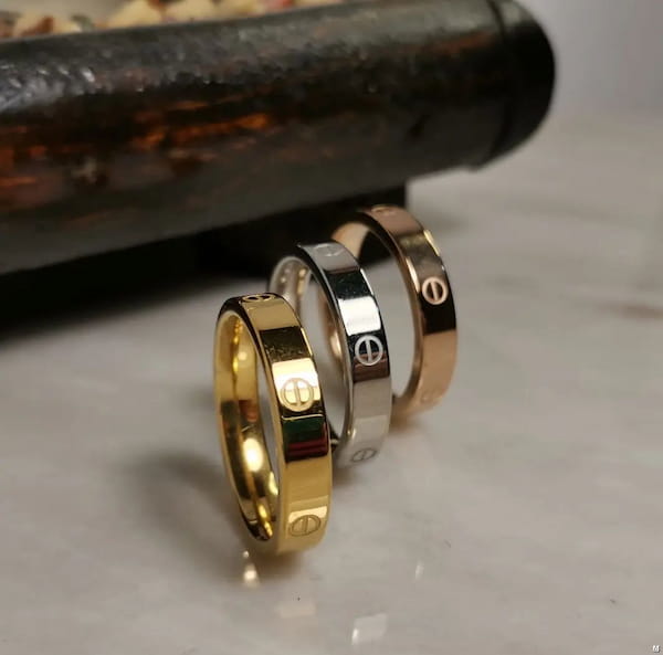 عکس-دستبند دخترانه استیل طلایی