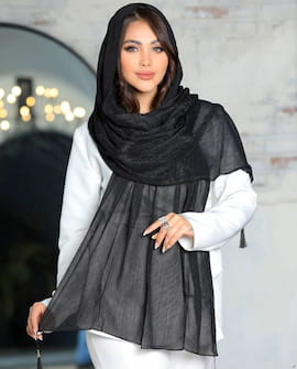 شال زنانه لمه تک رنگ