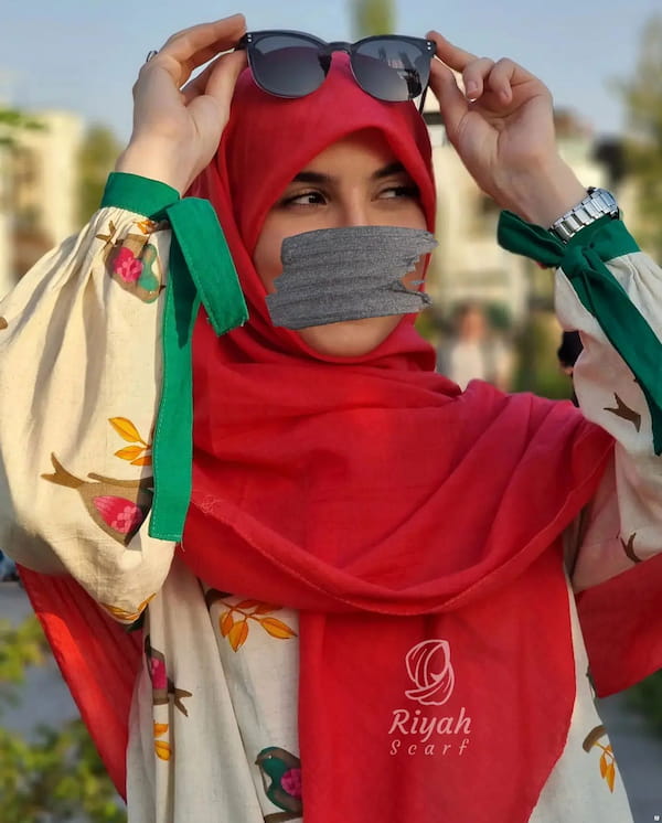 عکس-روسری زنانه وال مشکی