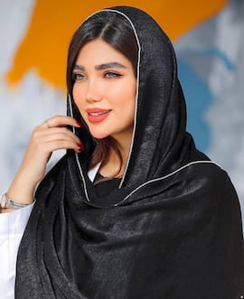 شال زنانه مشکی