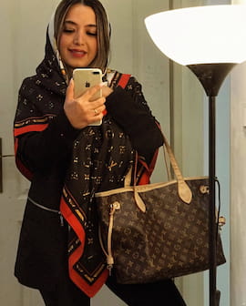 روسری زنانه ساتن ابریشم