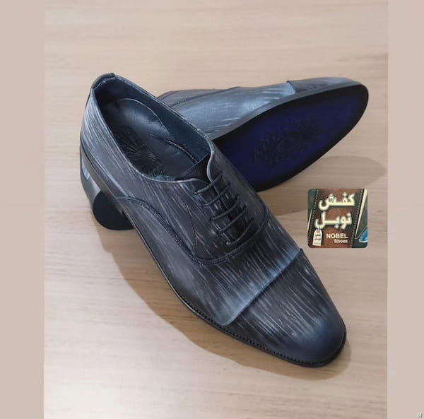 عکس-کفش روزمره مجلسی مردانه چرم مشکی