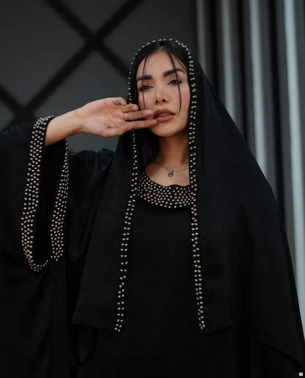 عکس-مانتو زنانه ساتن مشکی