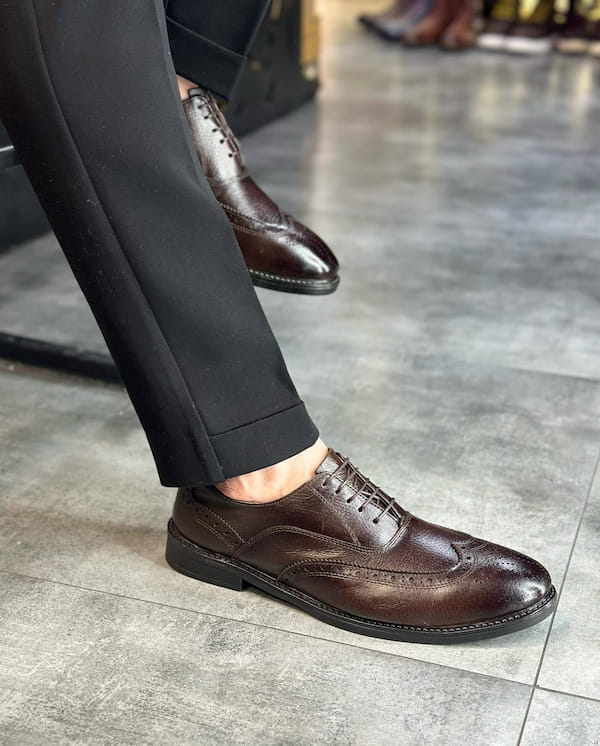عکس-کفش روزمره مردانه چرم طبیعی